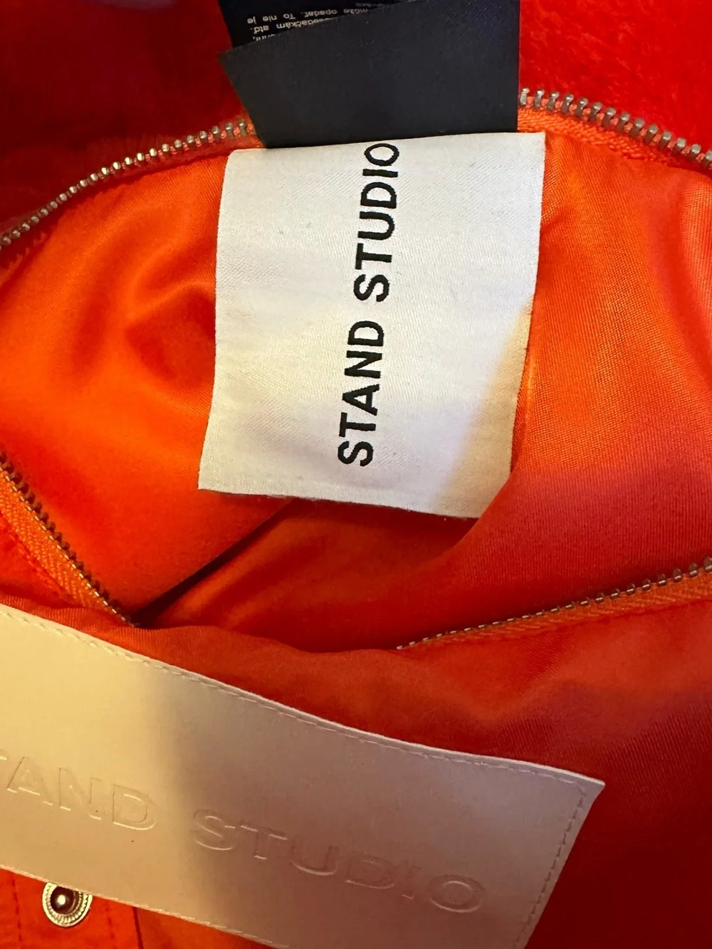 Stand Studio Plush Oversized Tote Bag in Bright Coral NWOT